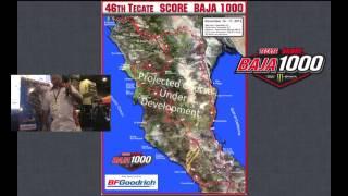 2013 Tecate SCORE Baja 1000 Map Overview LIVE at Off-Road Expo in Pomona, CA on Dirt Live TV